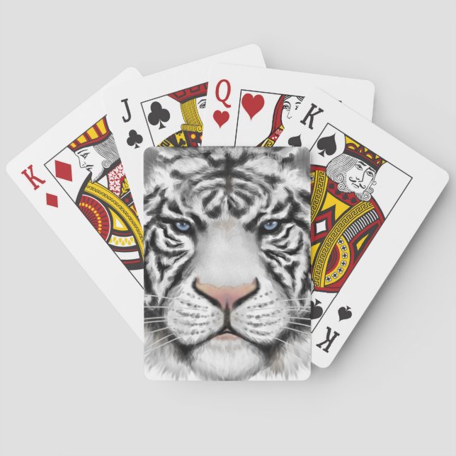 Jeu De Cartes Tigre blanc (dos)