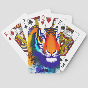 Jeu De Cartes Tigre coloré