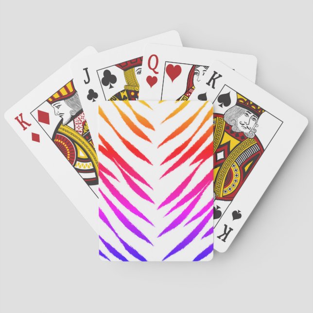 Jeu De Cartes Tigre coloré (dos)