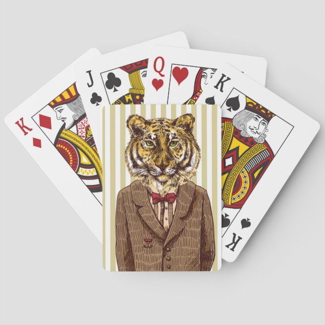 Jeu De Cartes Tigre En Soirée Porter (dos)