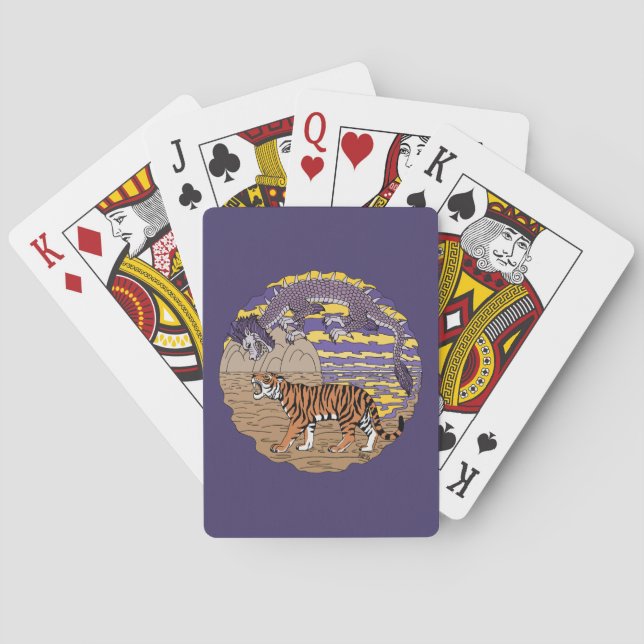Jeu De Cartes Tigre et dragon (dos)