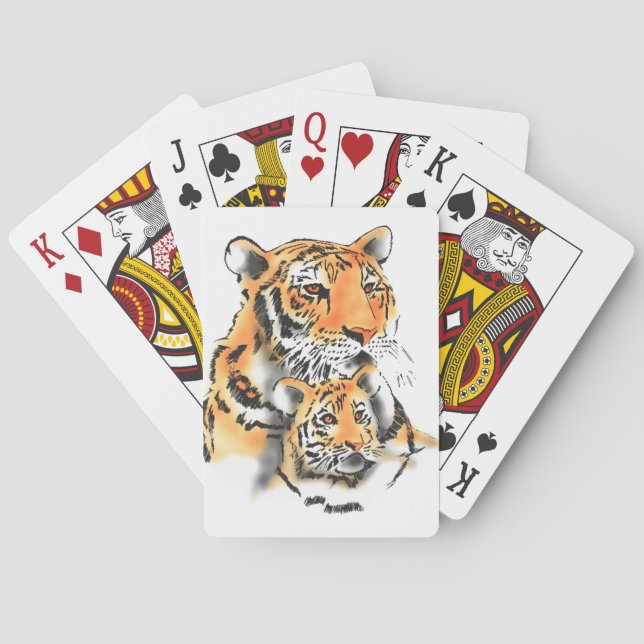Jeu De Cartes Tigress and Cub (dos)