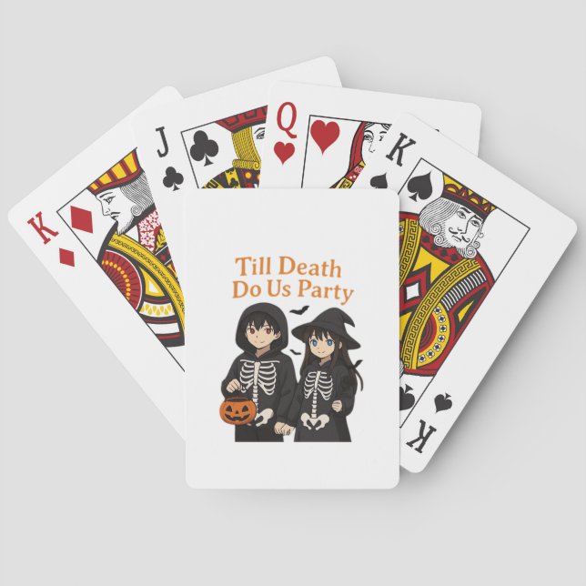 Jeu De Cartes Till Death Do Us Party - Anime Halloween Couple Cl (dos)