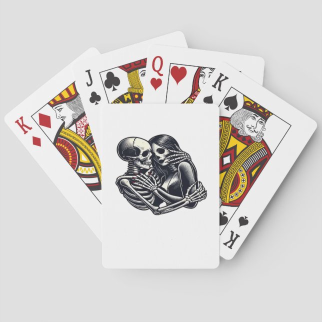 Jeu De Cartes Till Death Do Us - Skeleton Gothique Couple Art Cl (dos)