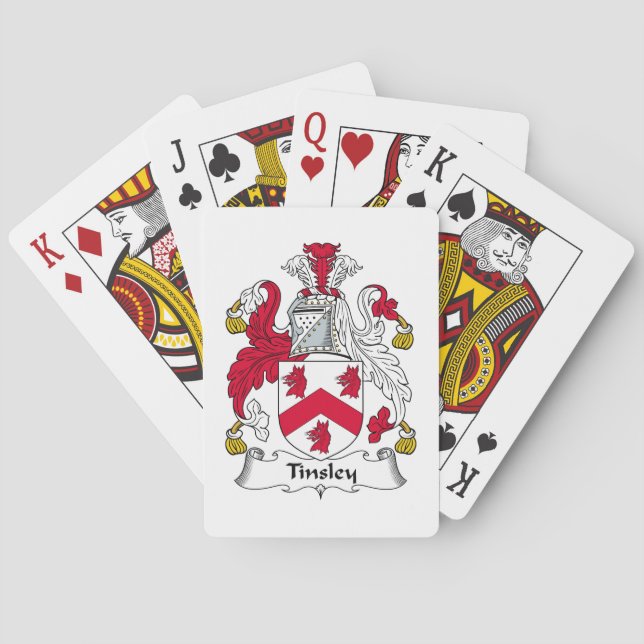 Jeu De Cartes Tinsley Family Crest (dos)