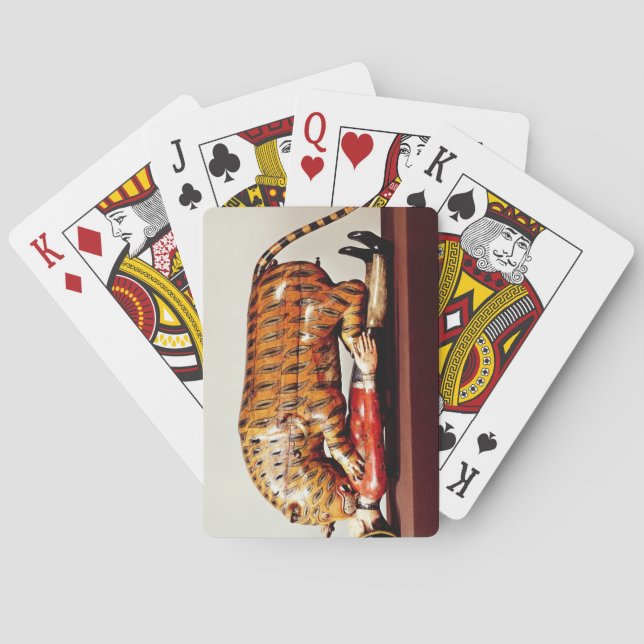 Jeu De Cartes Tipu's Tiger, c.1790 (bois) (dos)