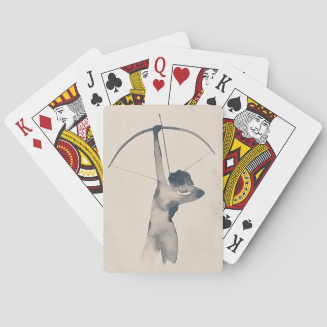 Jeu De Cartes Tir aquarelle (dos)