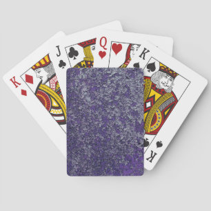 Jeu De Cartes Tissu métallique rouillé foncé Royal violet Abstra