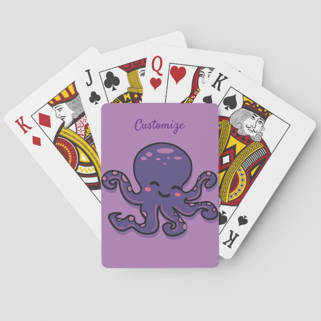 Jeu De Cartes Tonnerre-Cove mignonne pourpre (dos)