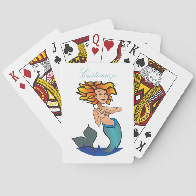 Jeu De Cartes Tonnerre de la sirène rouge (dos)