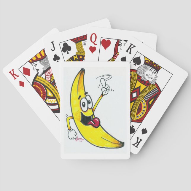Jeu De Cartes Top Banana, bande dessinée de banane dansante (dos)