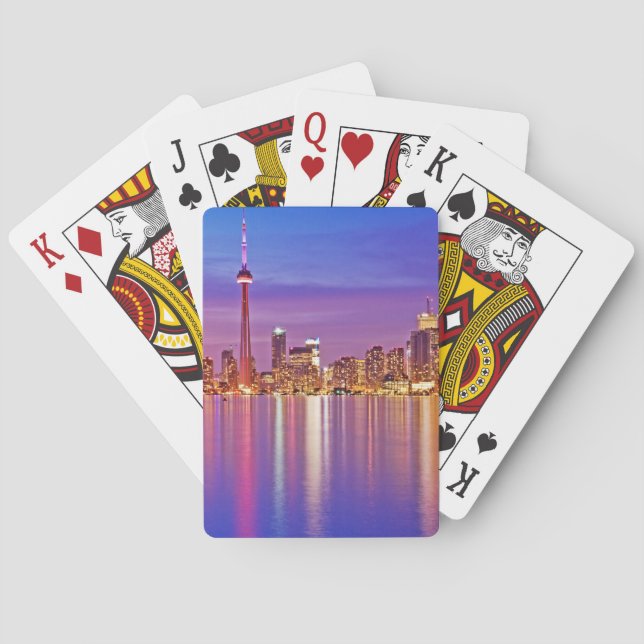 Jeu De Cartes Toronto Skyline au crépuscule (dos)