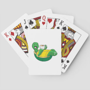 Jeu De Cartes Tortue avec tasse de café