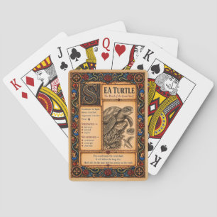 Jeu De Cartes Tortue de mer, Art de bestiaire médiéval