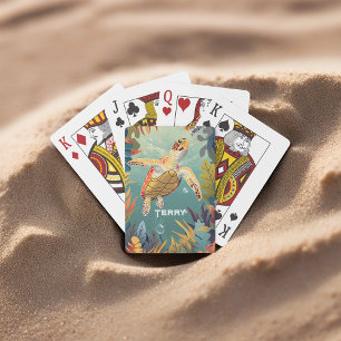 Jeu De Cartes Tortue de mer verte