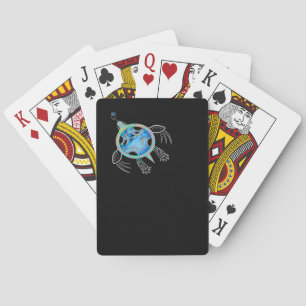 Jeu De Cartes Tortue marine peinte