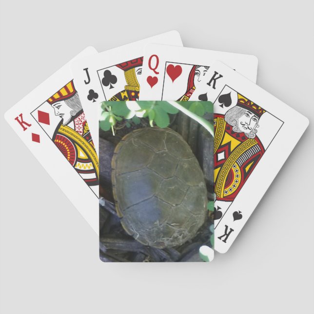 Jeu De Cartes Tortue parmi la verdure (dos)