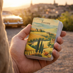 Jeu De Cartes Toscane Campagne Classique Voyage Artistique Vinta