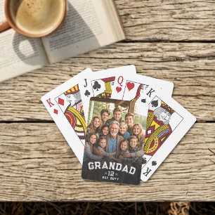 Jeu De Cartes Total Grands Photo Varsity Grand-père Est Année Hé