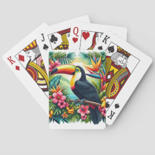 Jeu De Cartes Toucan tropical/jungle oiseau