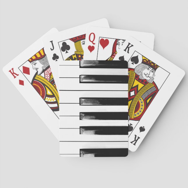 Jeu De Cartes Touches de piano anciennes (dos)
