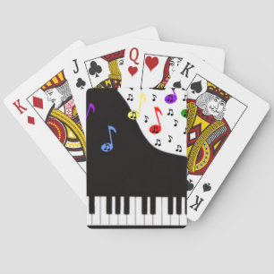 Jeu De Cartes Touches et notes de piano