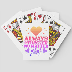 Jeu De Cartes TOUJOURS & FOREVER QUEL QUE SOIT LE jour des valen