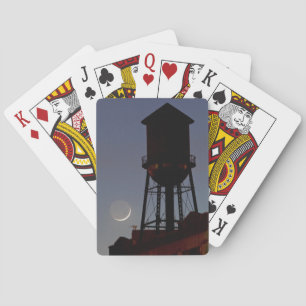 Jeu De Cartes Tour d'eau sur le toit   Croissant de lune New Jer
