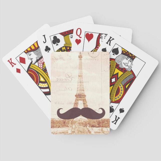 Jeu De Cartes Tour Eiffel Moustache (dos)
