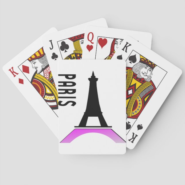 Jeu De Cartes Tour Eiffel Paris (dos)