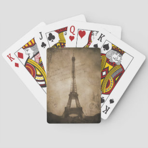 Jeu De Cartes tour eiffel vintage