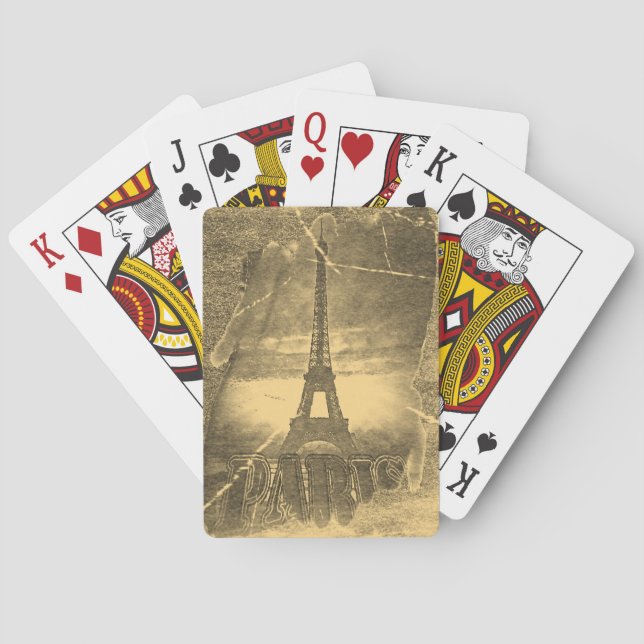 Jeu De Cartes Tour Eiffel vintage Paris (dos)