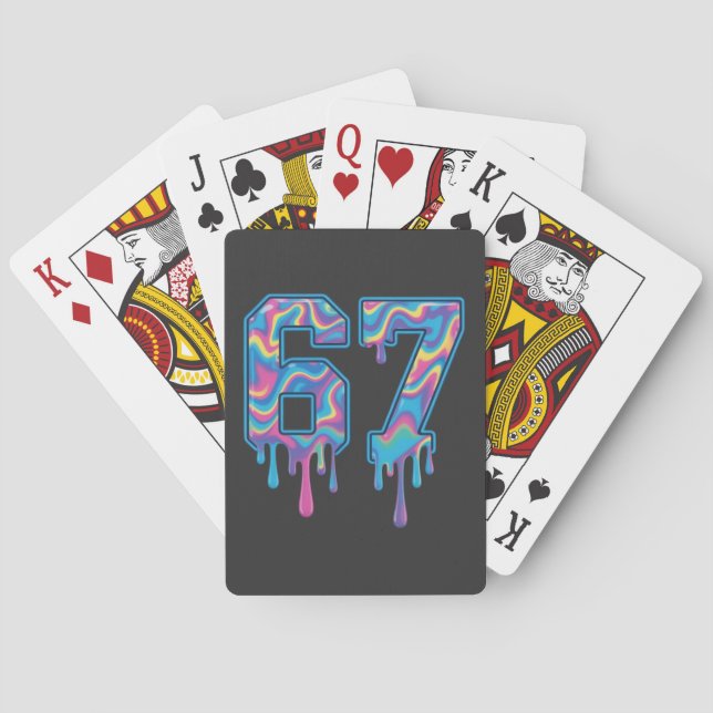 Jeu De Cartes Tourbillon Six Sept Drip 6 7 Mème Argot Gen Alpha  (dos)