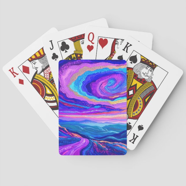 Jeu De Cartes Tourbillon Violet (dos)