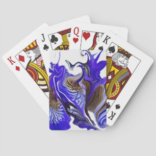 Jeu De Cartes Tourbillons de fleurs d'iris violettes