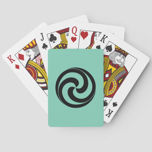 Jeu De Cartes Tourbillons en forme de balle (dos)