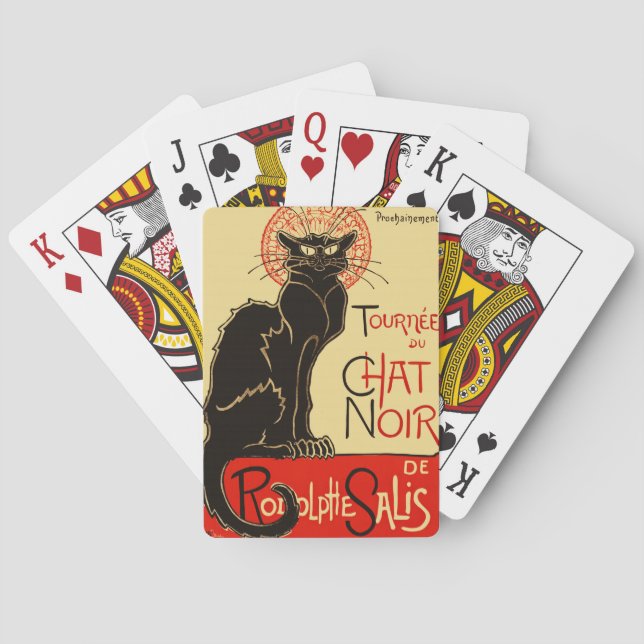 Jeu De Cartes Tournée du Conversation noir Art nouveau (dos)