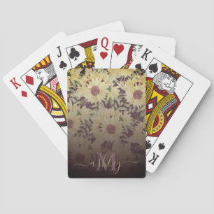 Jeu De Cartes Tournesol aquarelle