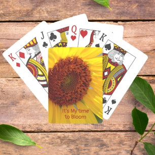 Jeu De Cartes Tournesol Botanique Floral Personnalisable