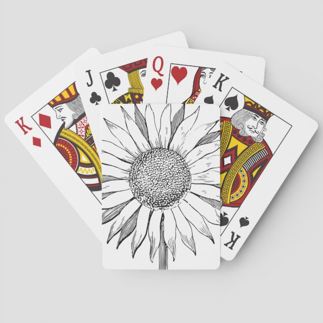 Jeu De Cartes Tournesol illustré (dos)