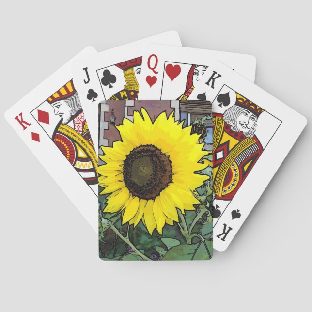 Jeu De Cartes Tournesol jaune (dos)