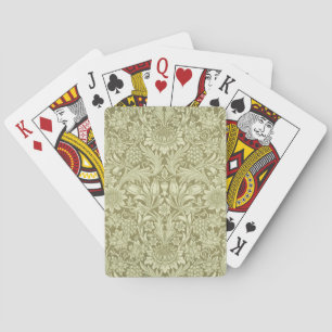 Jeu De Cartes Tournesol William Morris Vintage Olive Damask