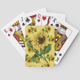 Jeu De Cartes Tournesols Vintage