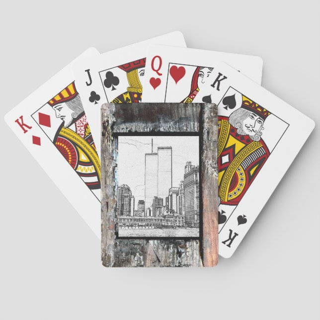 Jeu De Cartes Tours jumelles (dos)
