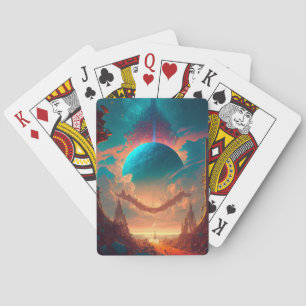 Jeu De Cartes Tours surréalistes Planète Paysage visionnaire