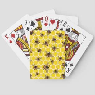 Jeu De Cartes Tous les abeilles sur Honeycomb Jouer des cartes