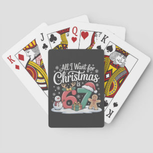 Jeu De Cartes Tout ce que je veux pour Noël c'est 67 Six Sept Mè