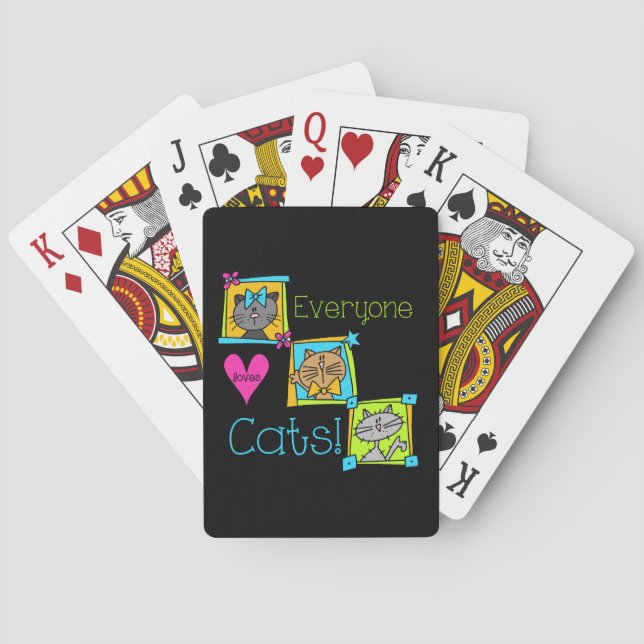 Jeu De Cartes Tout le monde aime les chats (dos)