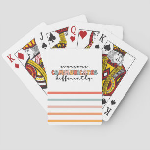 Jeu De Cartes Tout Le Monde Coloré Communique Différemment