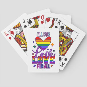Jeu De Cartes Tout Pour l'Amour l'Amour Pour Tous - Fierté LGBTQ